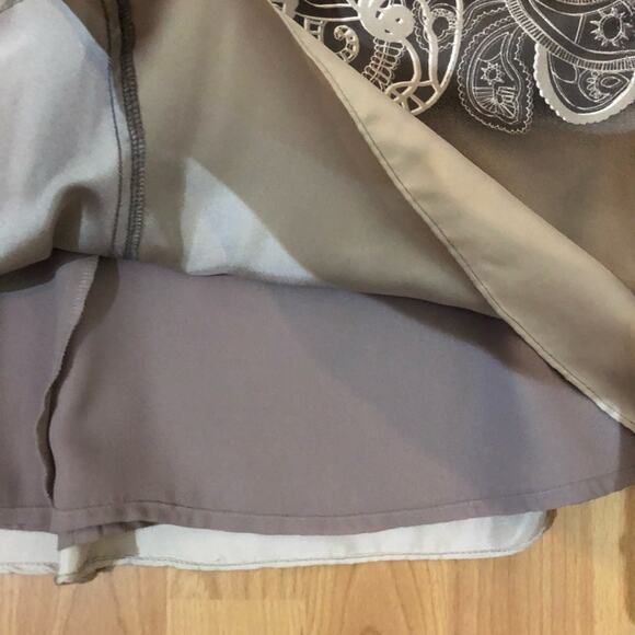 Kay Unger Silk A-Line Skirt Size 8 - Picture 6 of 7